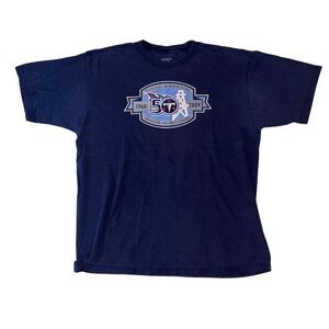 Tennessee Titans 50th Anniversary T-shirt Large Oilers 2016 Cotton Member Club